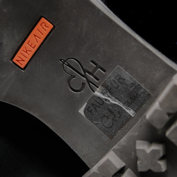 COLE HAAN & NIKE AIR Suede Boots Faux Fur Trim - Picture 10 of 10